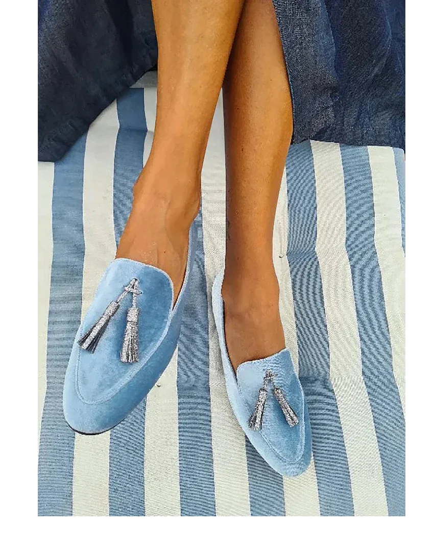 Vyla™ | Silver Tassel Slippers - Sarah and Emma Portland