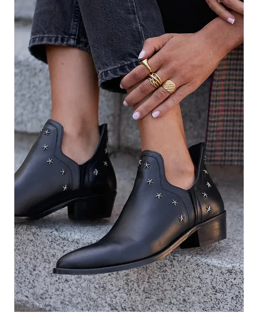 Syna™ | Starry Ankle Boots - Sarah and Emma Portland