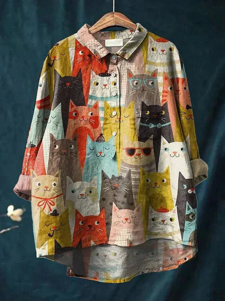 Clarano | Brooks Playful Print Blouse - Sarah and Emma Portland