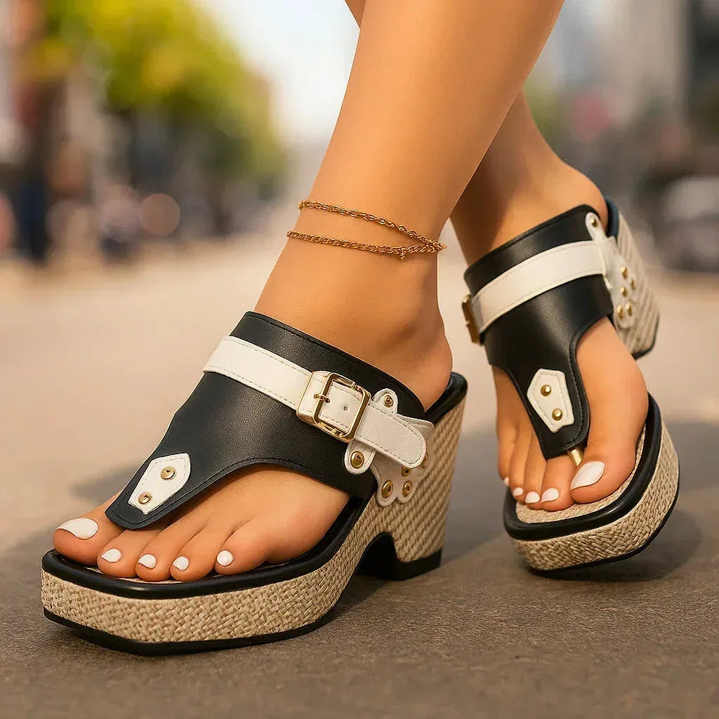 CATALINA STRAP SLIDES - Sarah and Emma Portland