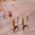 Elegant Green Earrings - Sarah and Emma Portland