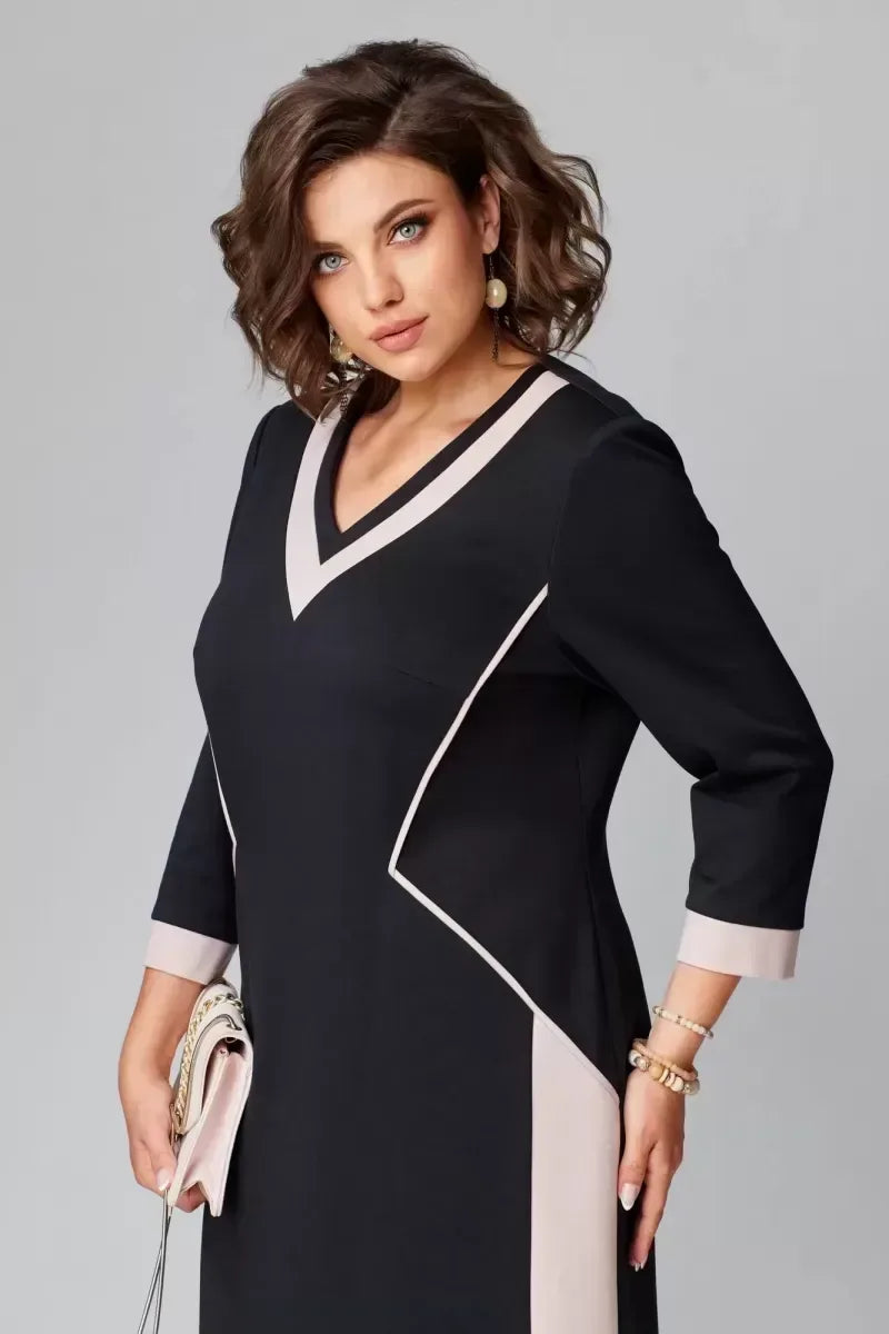 Alexa™ Elegant V-neck dress - Sarah and Emma Portland