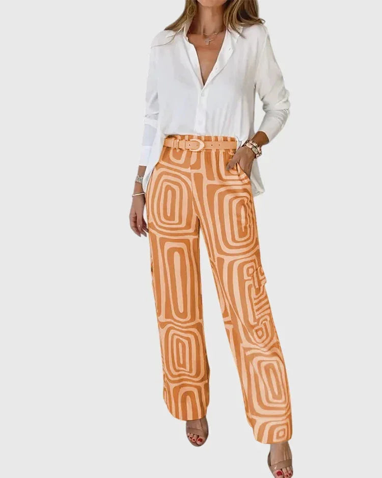 Emilia™ | Stylish Pants + Free Blouse & Belt - Sarah and Emma Portland