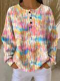 Aevrynn | Colorful Sweater with Raindrop Pattern - Sarah and Emma Portland