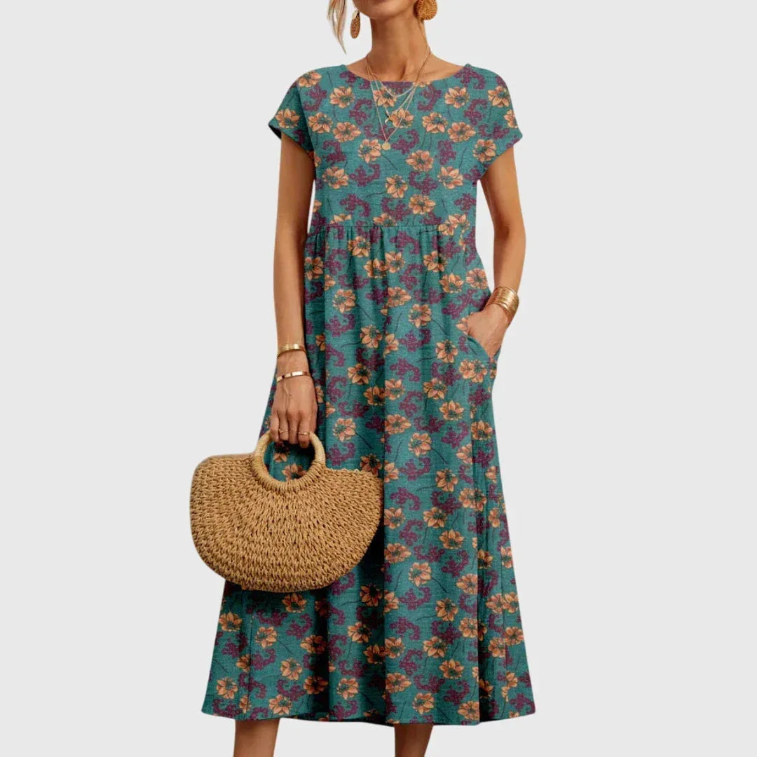 Bianca | Chic Floral Dress - Sarah and Emma Portland