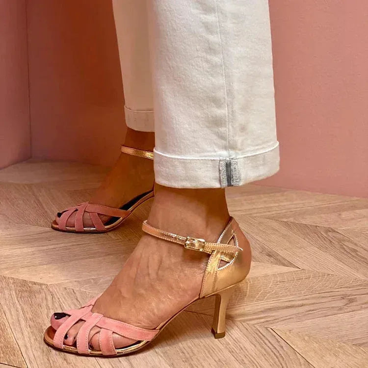 HIGH HEEL SANDALS WITH STRAPS - Sarah and Emma Portland