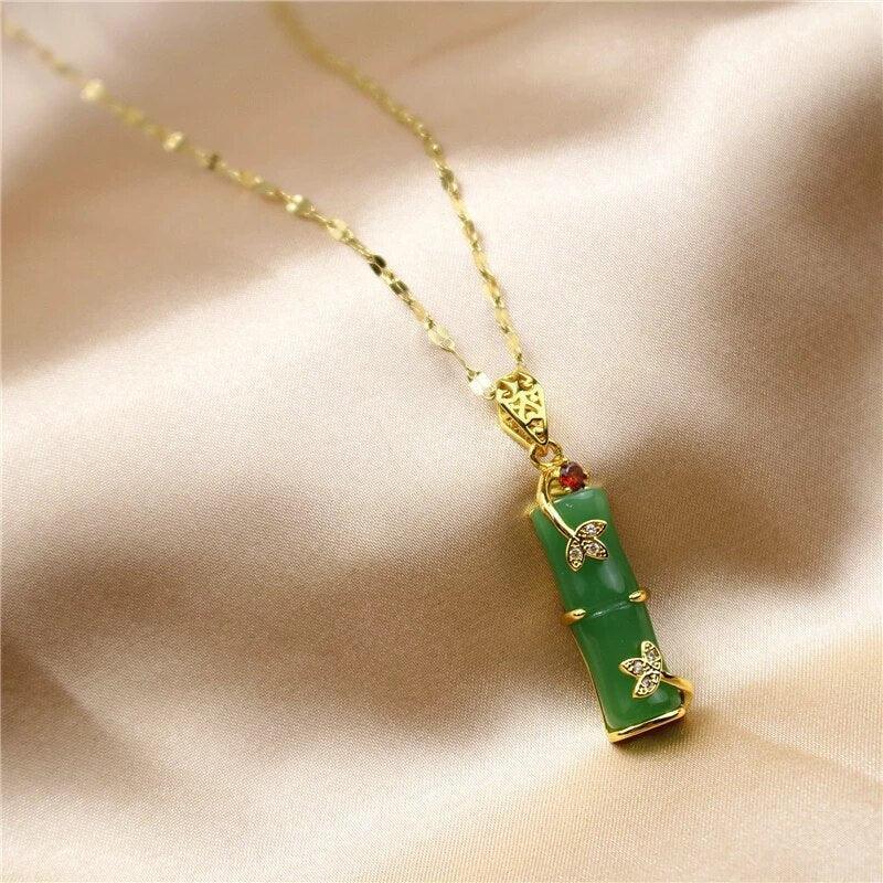 Jade Amulet Necklace - Sarah and Emma Portland