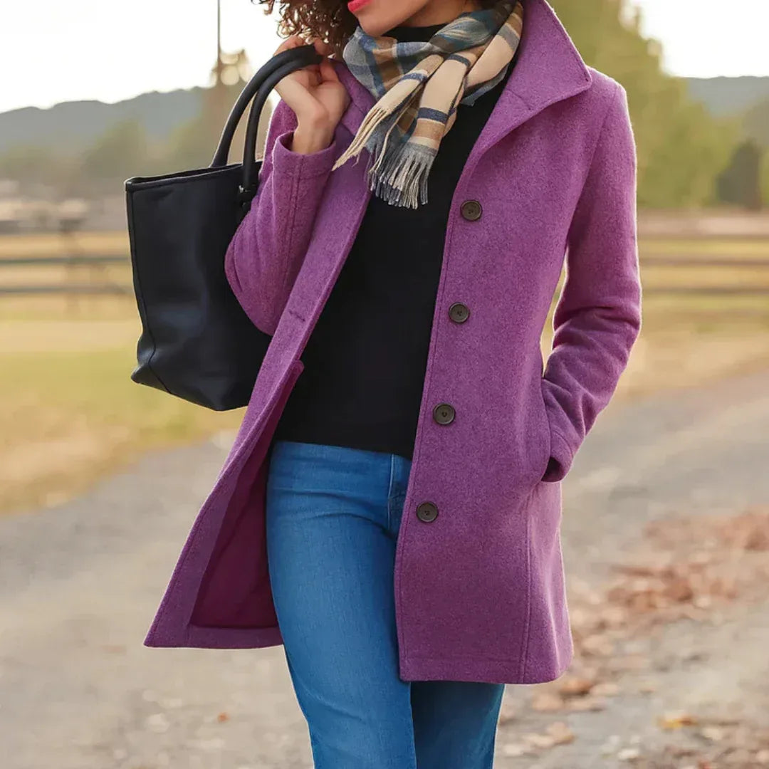 Aurora | Single-Breasted Coat - Sarah and Emma Portland