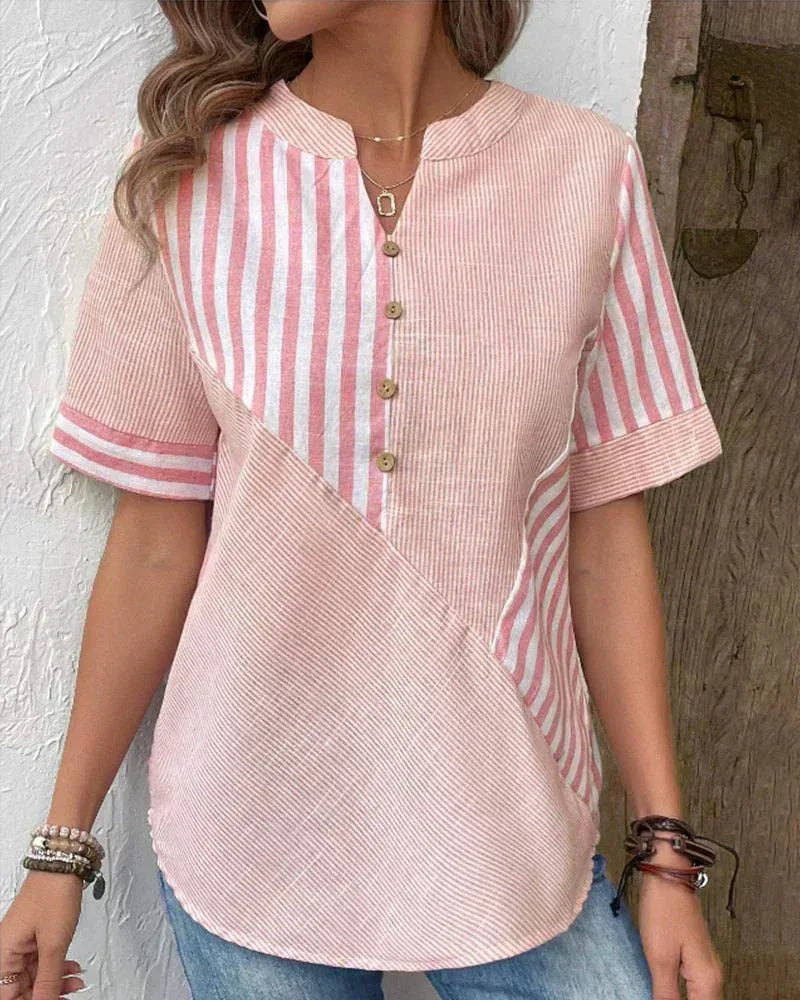 Lila | Soft Striped Blouse - Sarah and Emma Portland