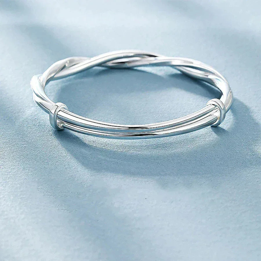 Braided Silver Bracelet - Sarah and Emma Portland