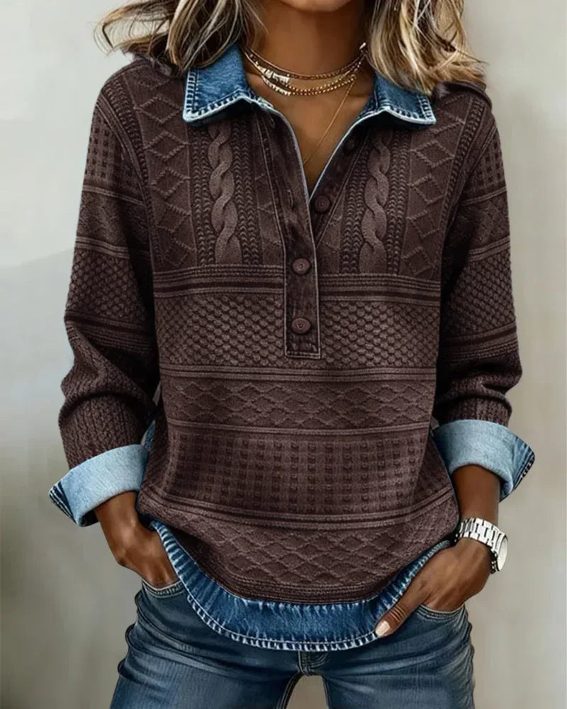 Gwen – Relaxed Half-Breasted Jumper - Sarah and Emma Portland