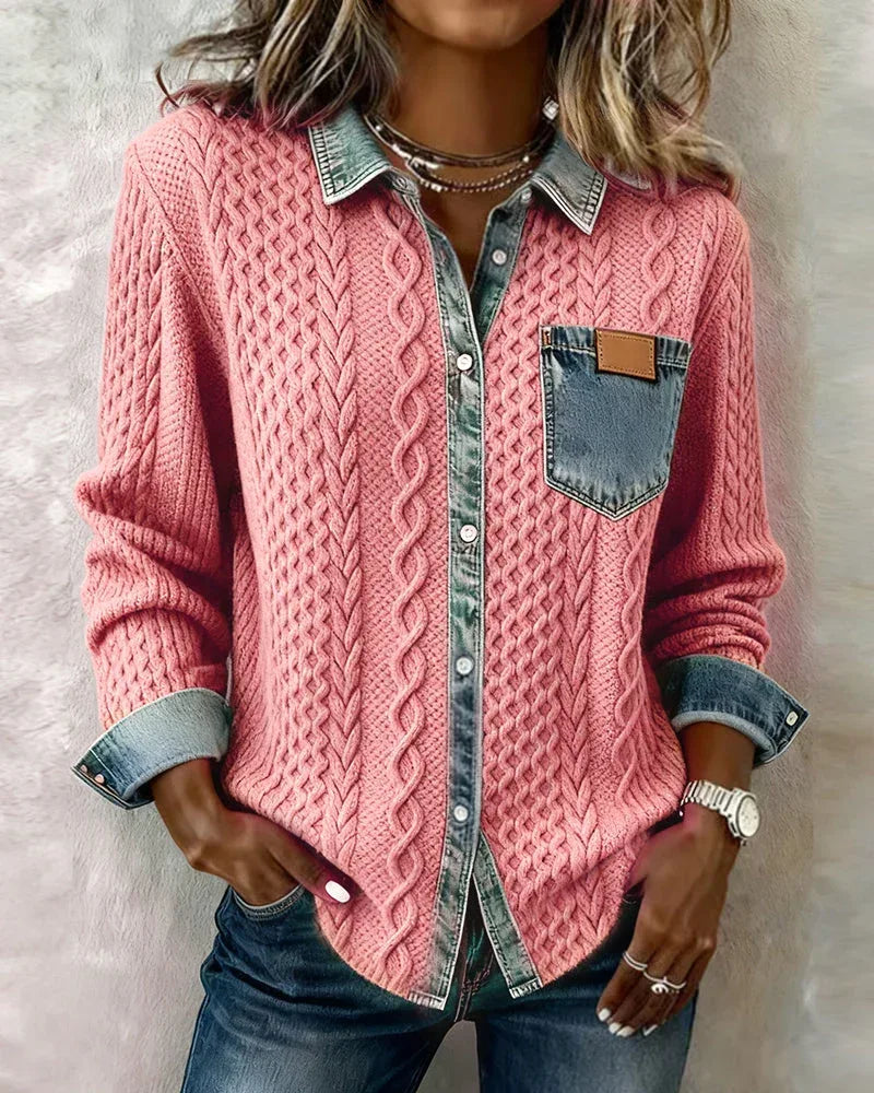 Ceir | Denim Patchwork Shirt - Sarah and Emma Portland