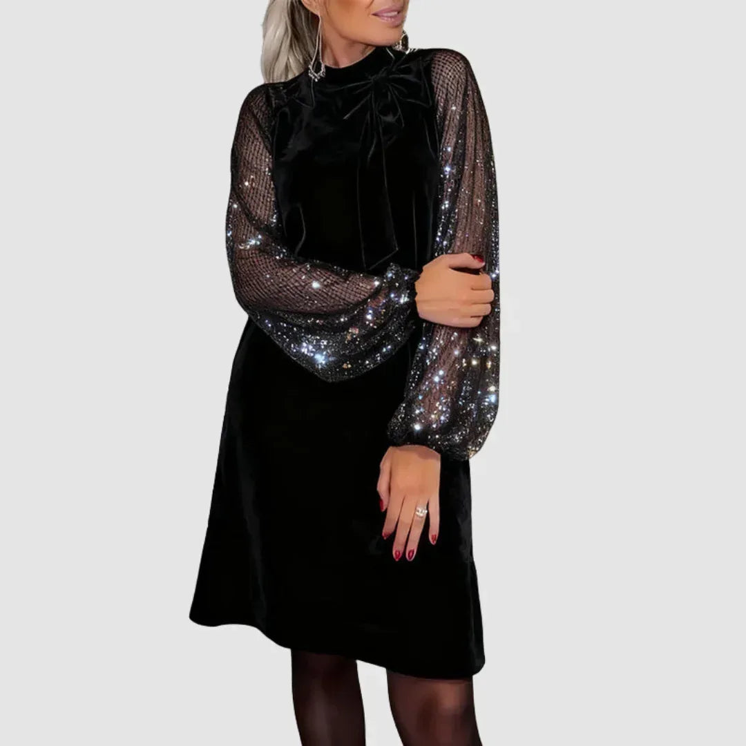 Martina™ Elegant Suede Dress - Sarah and Emma Portland