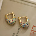 Colorful Earrings in Inlay Design - Sarah and Emma Portland