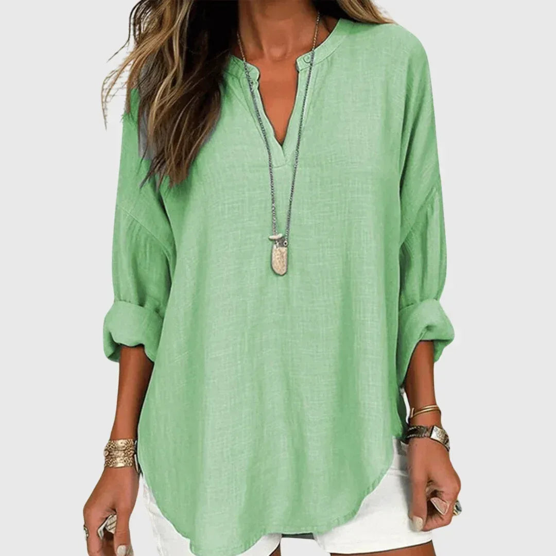 Lenara™ | Flowy Elegant Beach Shirt - Sarah and Emma Portland