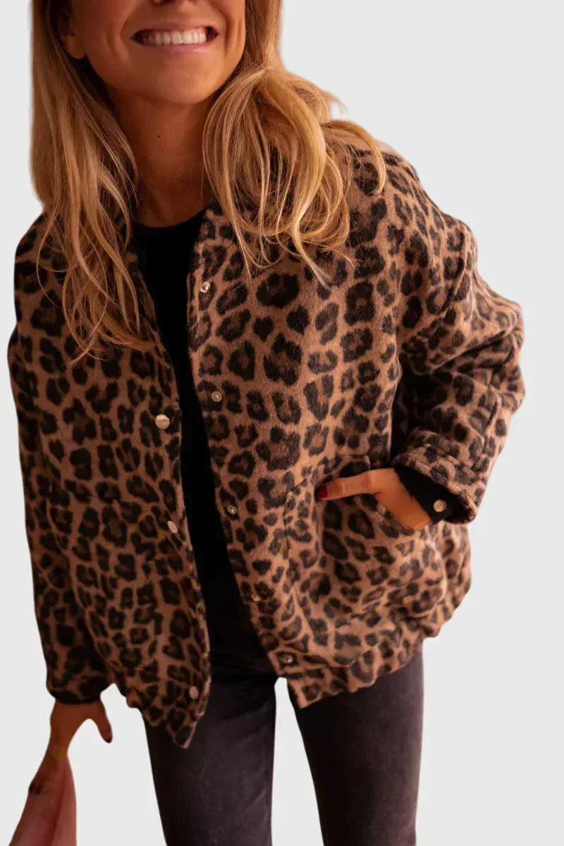 Elodie | Stylish Leopard Print Jacket - Sarah and Emma Portland
