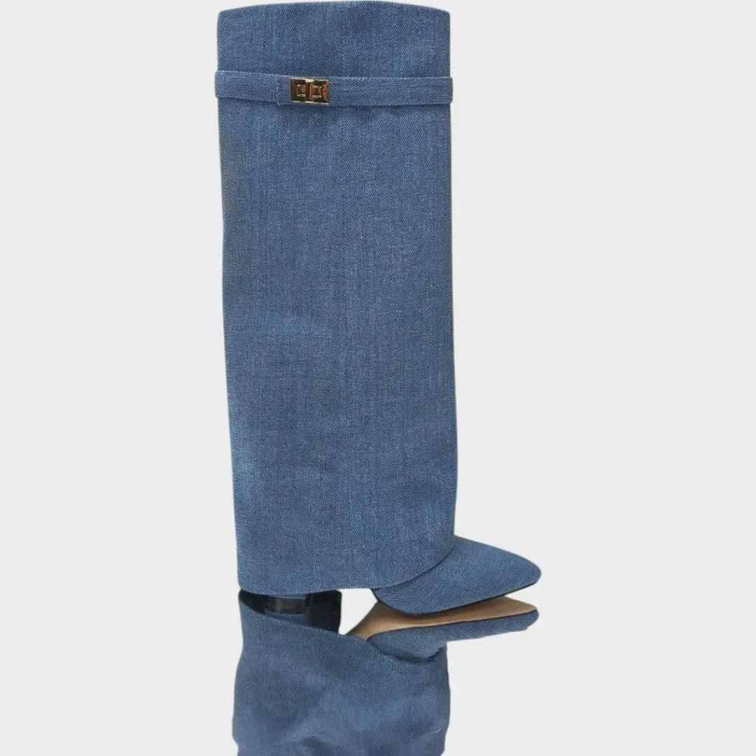 Lunara | High-Cut Suede Boots - Sarah and Emma Portland