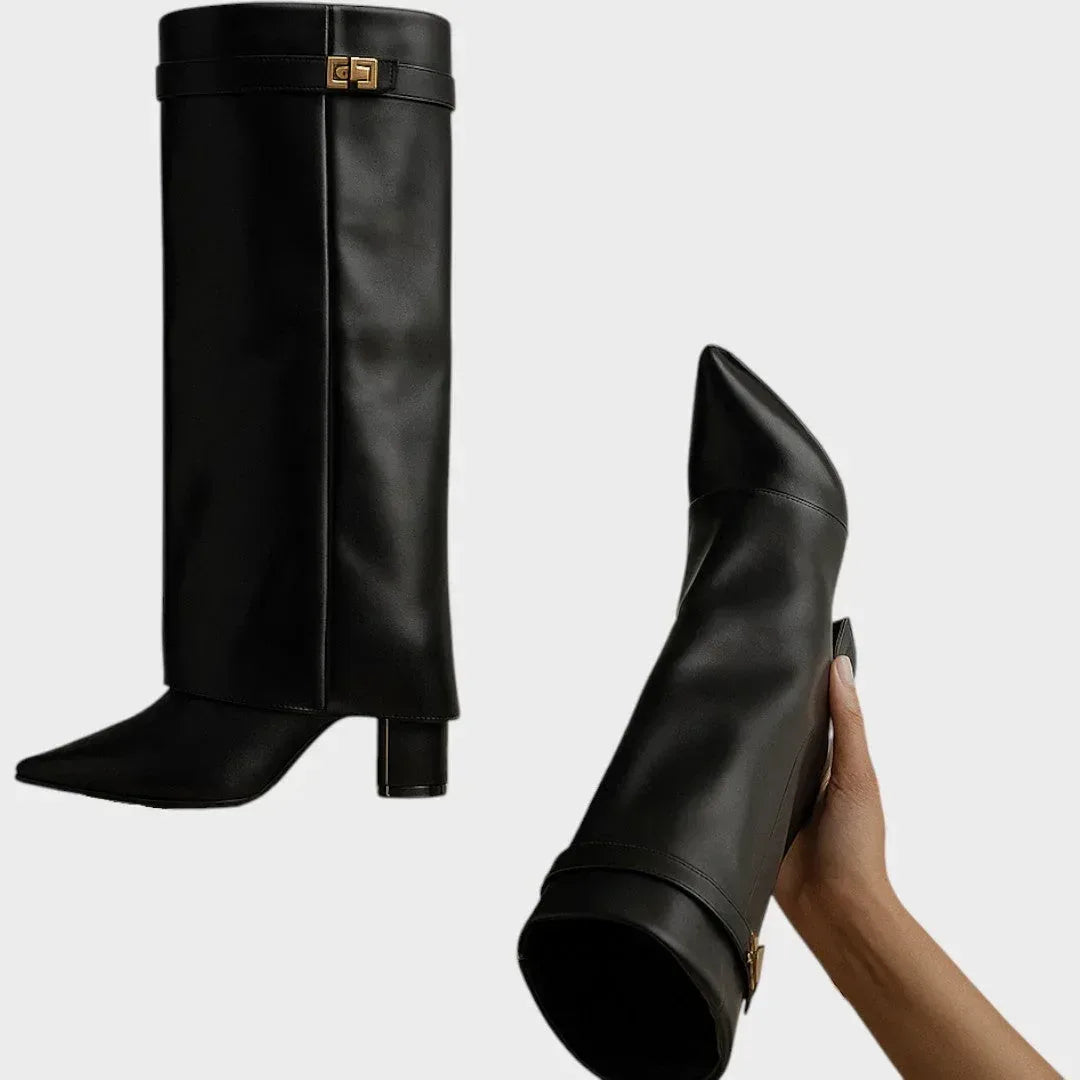 Luna | High Leather Boots - Sarah and Emma Portland