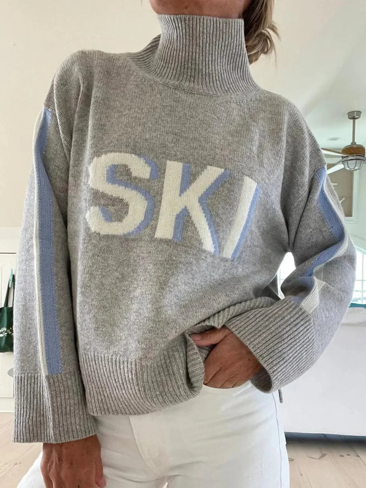 Amanda | Retro Turtleneck Ski Sweater - Sarah and Emma Portland
