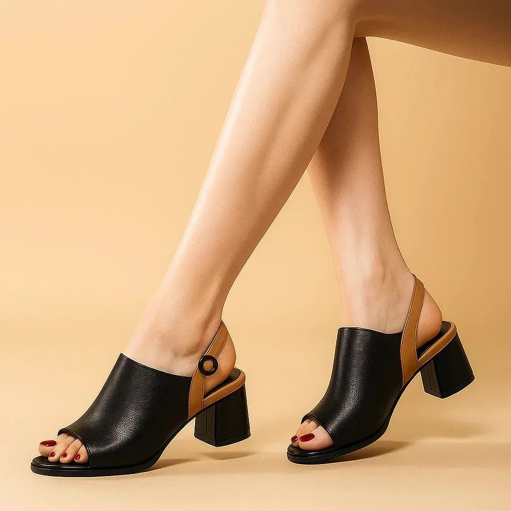 MAYA MAY SLIP-ON HEELS - Sarah and Emma Portland