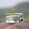 Heart-Shaped Spinner Ring - Sarah and Emma Portland