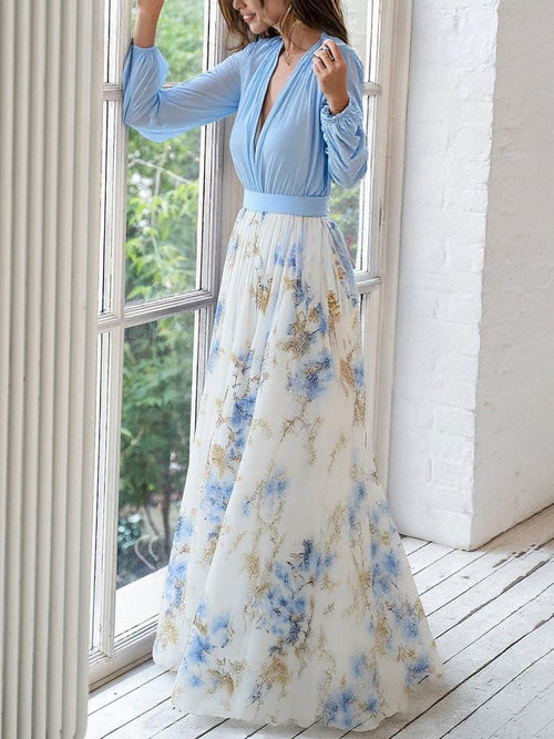 Audrey™  | Beautiful Maxi Dress with Floral Print