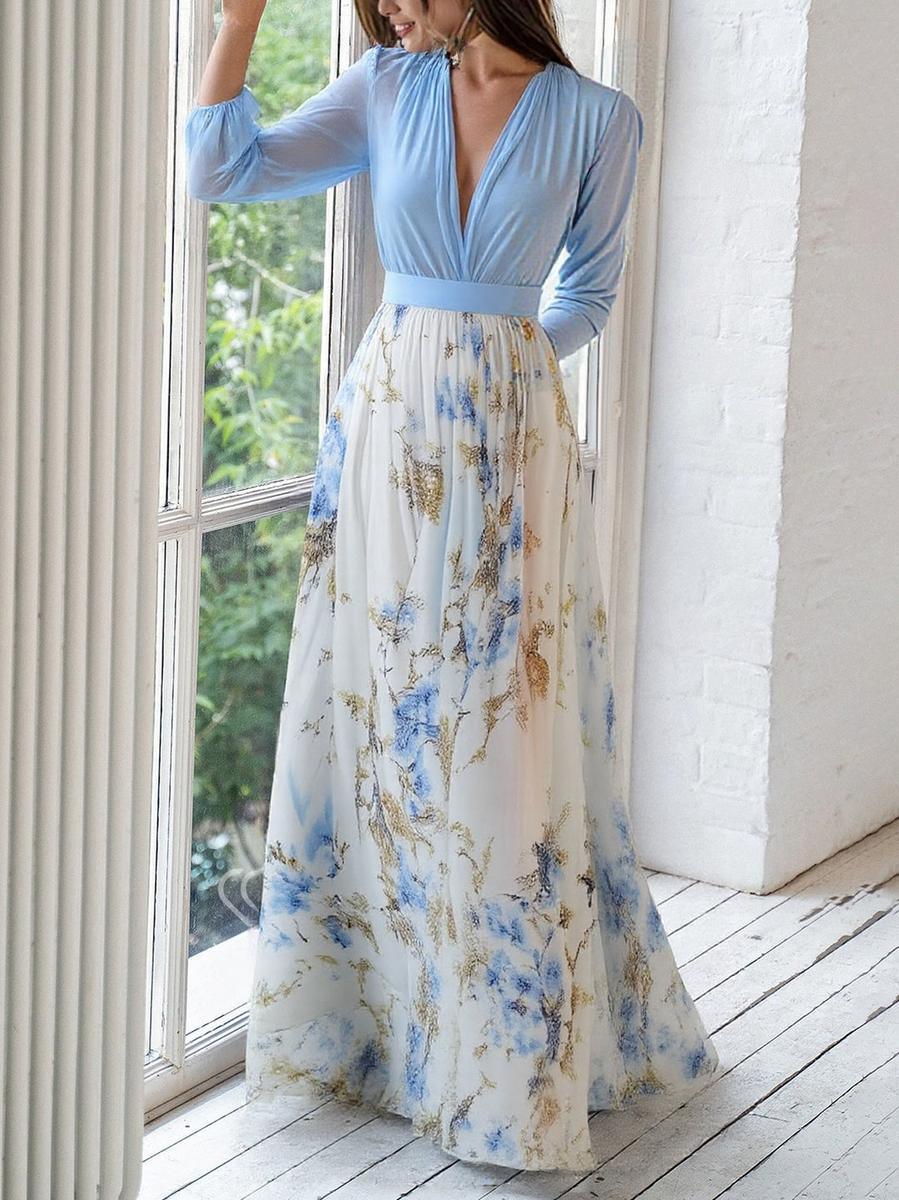 Audrey™  | Beautiful Maxi Dress with Floral Print