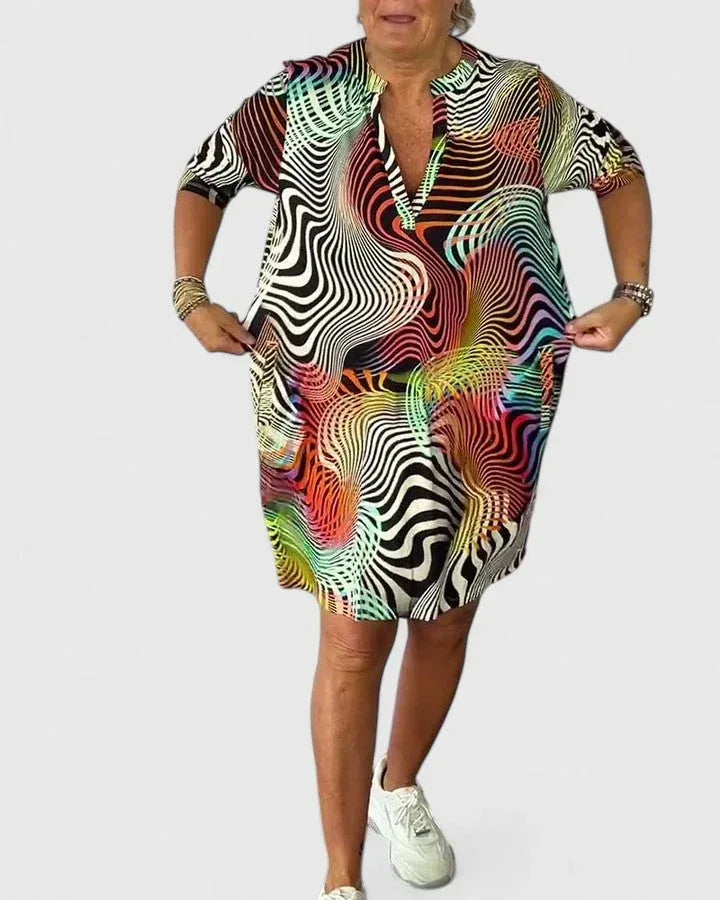 Helinae™ | Sophisticated V-neck Dress - Sarah and Emma Portland
