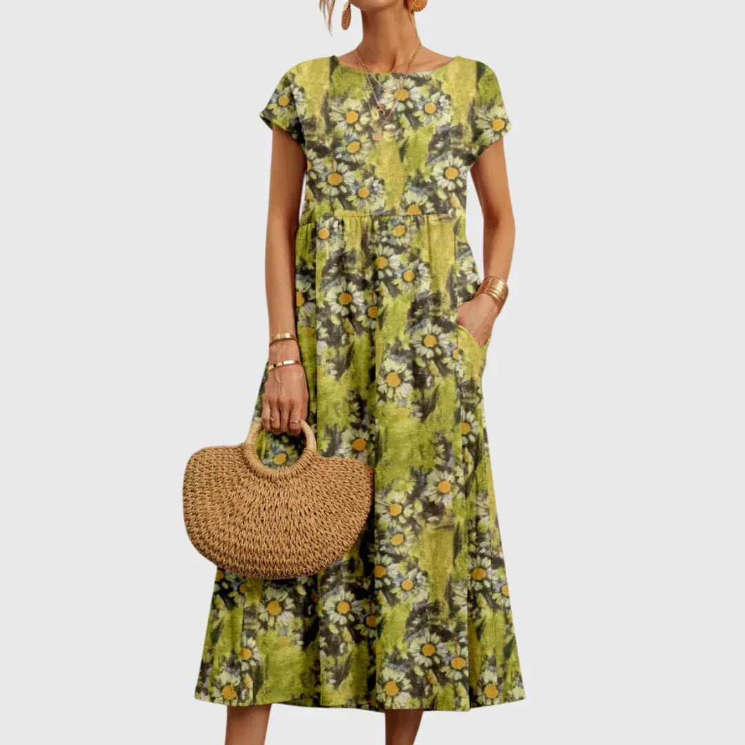 Bianca | Chic Floral Dress - Sarah and Emma Portland