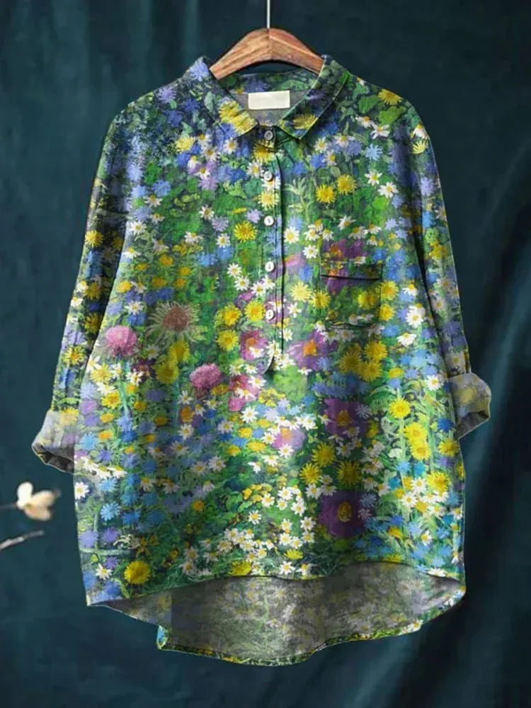Grace | Garden Blooms Shirt - Sarah and Emma Portland