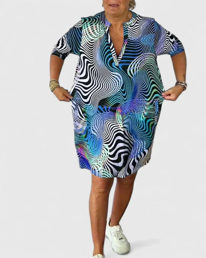 Helinae™ | Sophisticated V-neck Dress - Sarah and Emma Portland