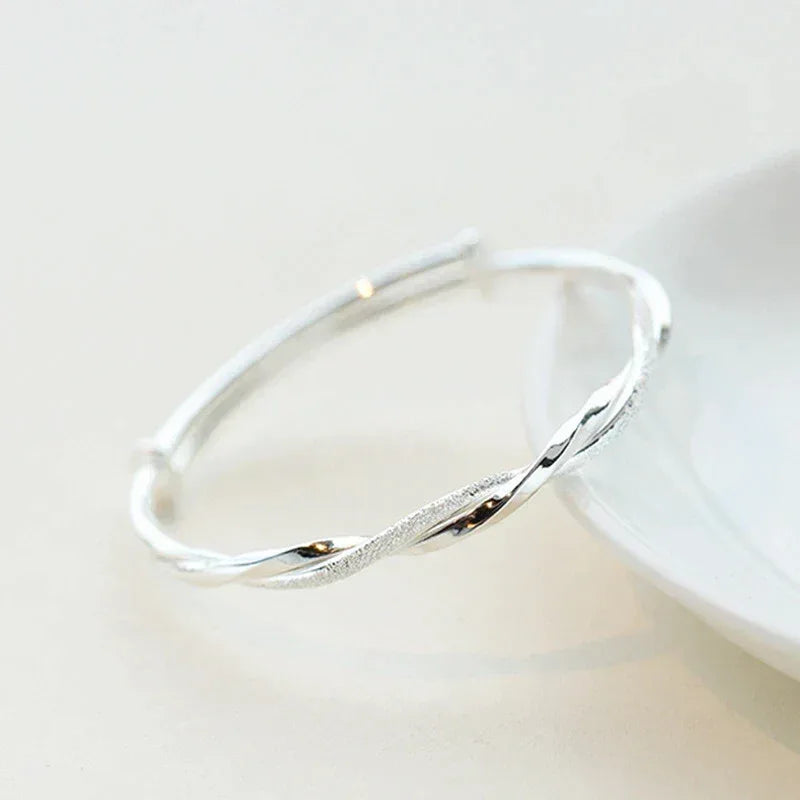 Braided Silver Bracelet - Sarah and Emma Portland