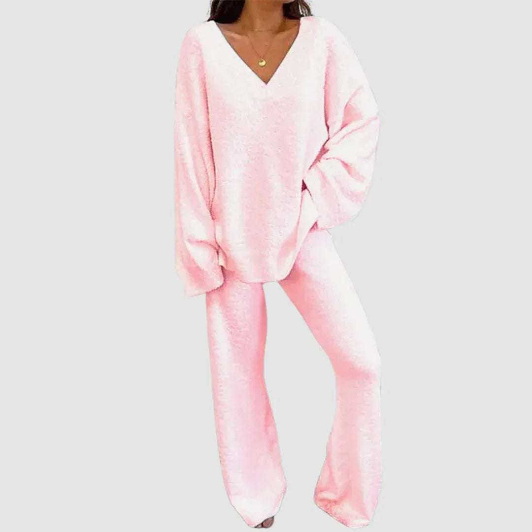 Karla™ V-Neck Long Sleeve Sweater & Pants Set - Sarah and Emma Portland