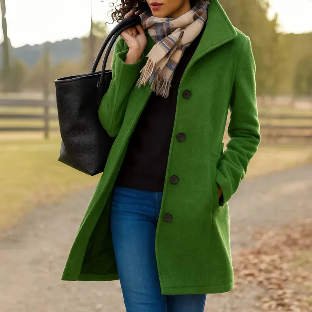 Aurora | Single-Breasted Coat - Sarah and Emma Portland