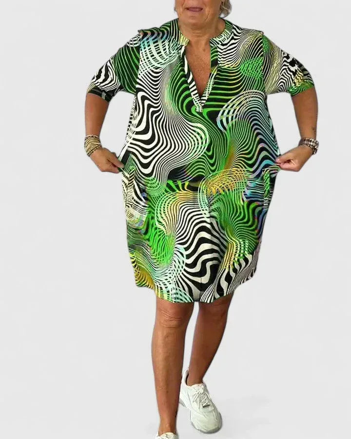 Helinae™ | Sophisticated V-neck Dress - Sarah and Emma Portland