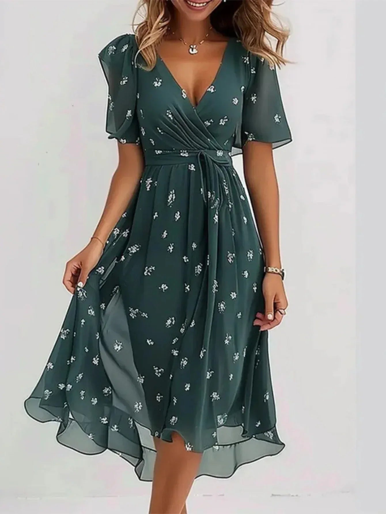 Matilda™ | Summer Dress With Belly Cover - Sarah and Emma Portland