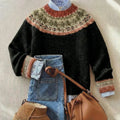 ELVARA™ | Chic Vintage Knit Sweater - Sarah and Emma Portland