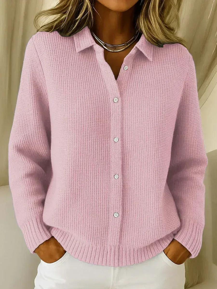 Katrina – Textured Knit Button Cardigan - Sarah and Emma Portland