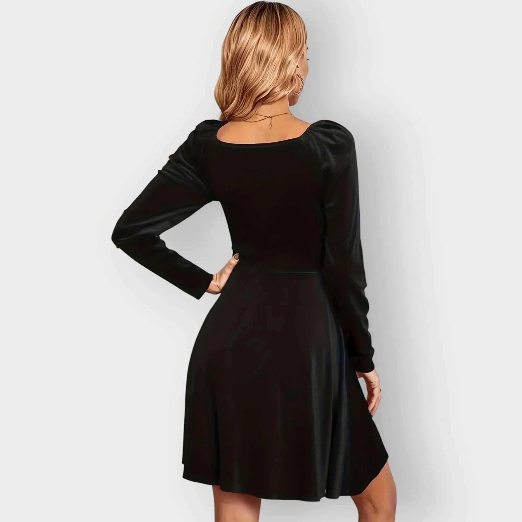 Elnyra | Velvet Skater Dress - Sarah and Emma Portland
