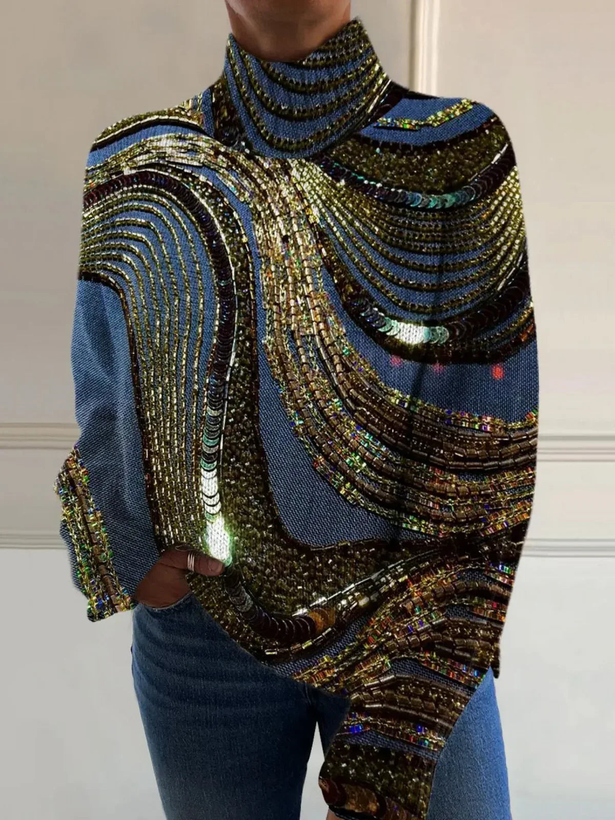 Chloe | Christmas Turtleneck Sweater - Sarah and Emma Portland