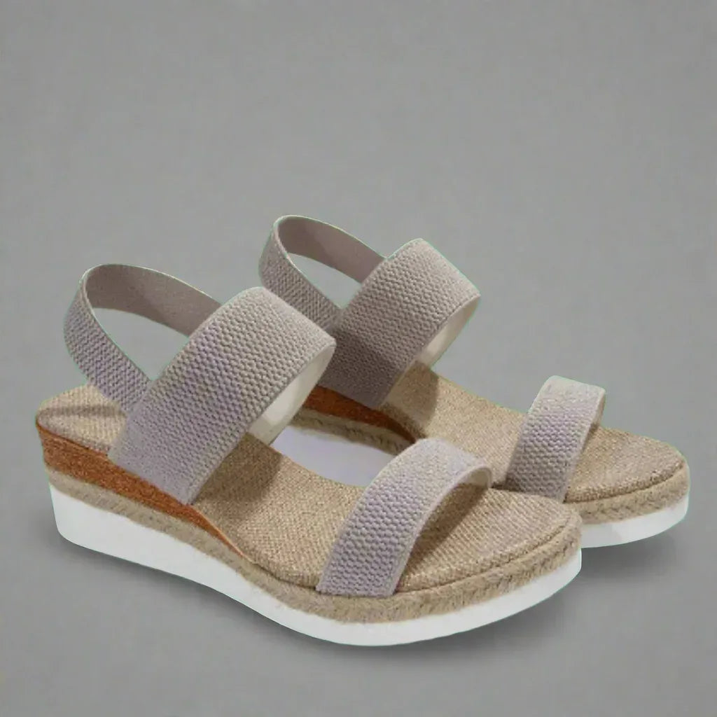 Alessia | Black Platform Sandals - Sarah and Emma Portland