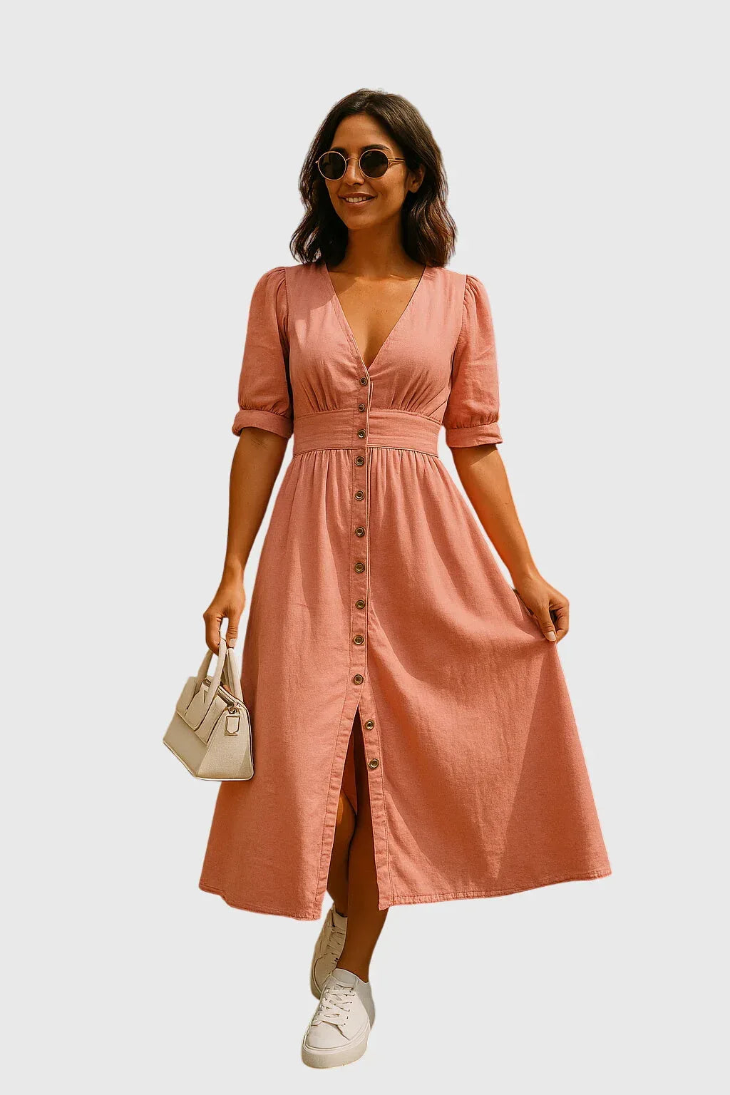 Jacqueline™ | Elegant Denim Dress - Sarah and Emma Portland