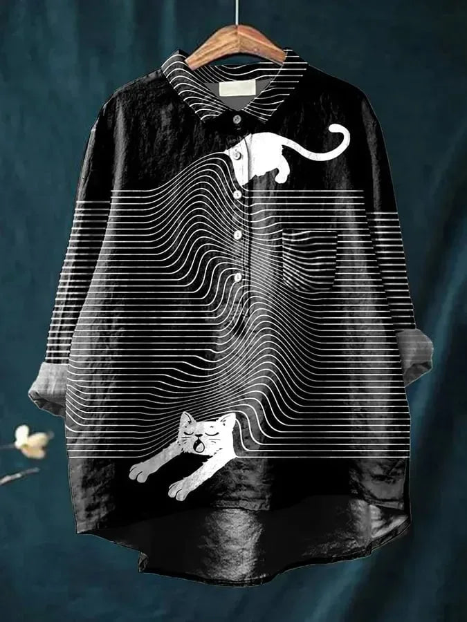Clarano | Brooks Playful Print Blouse - Sarah and Emma Portland