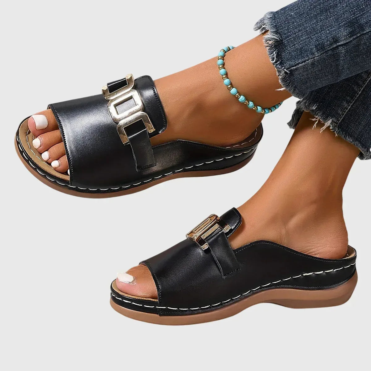 Kathryn™ | Comfy Buckle Sandals - Sarah and Emma Portland