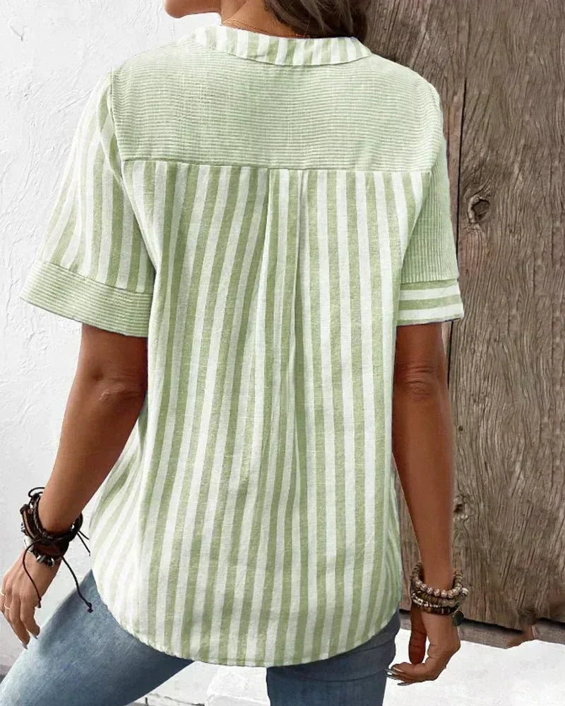 Lila | Soft Striped Blouse - Sarah and Emma Portland
