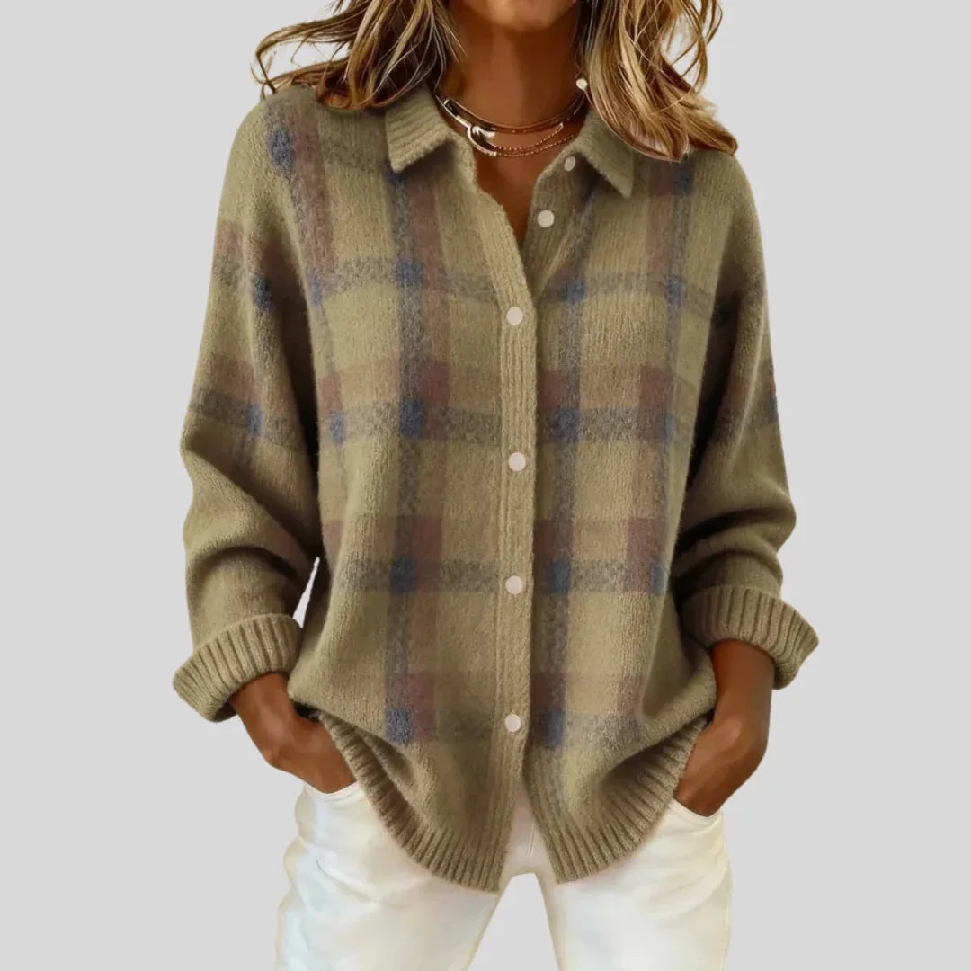 Celestine | Retro Check Sweater