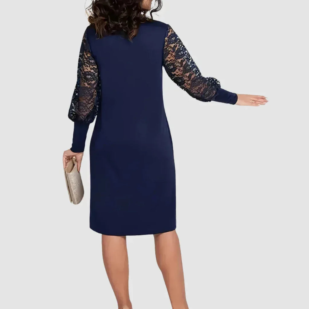 Dolly™ Elegant Floral Lace-Trimmed Dress - Sarah and Emma Portland