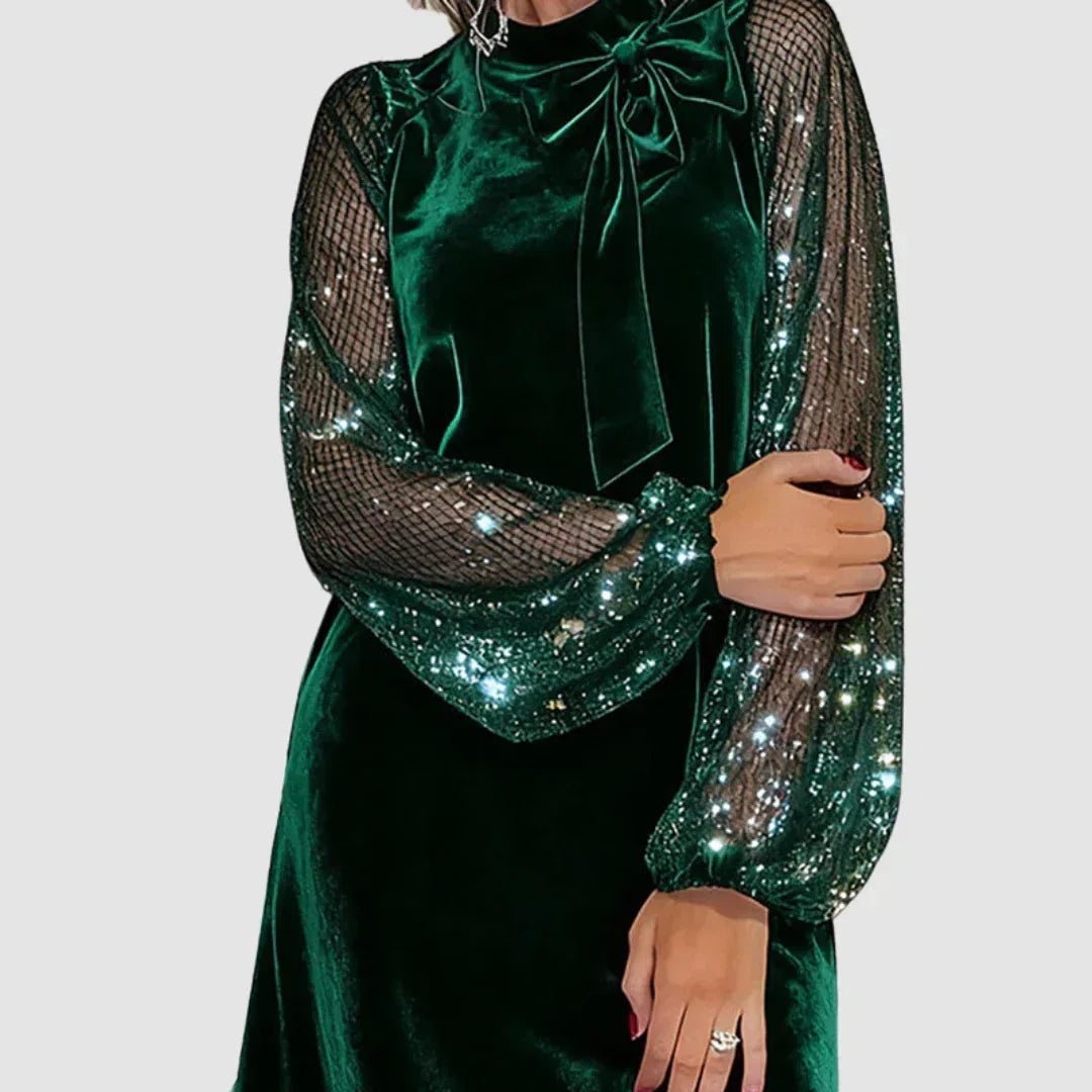 Martina™ Elegant Suede Dress - Sarah and Emma Portland