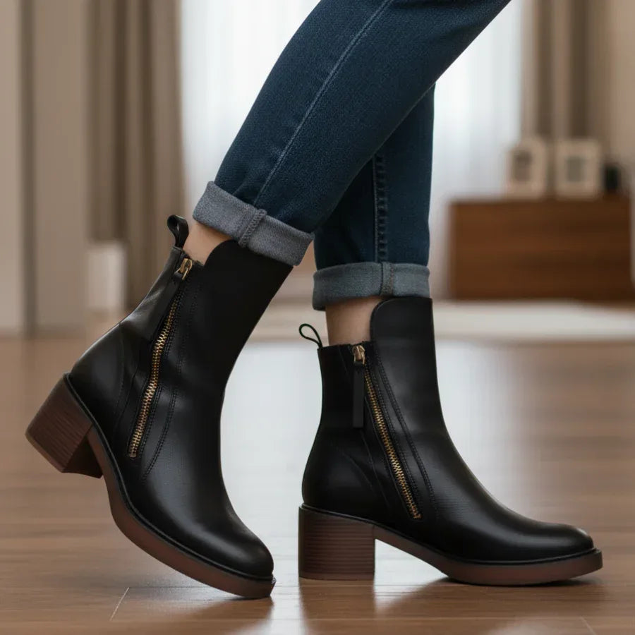 Vi™ Elegant Leather Boots - Sarah and Emma Portland