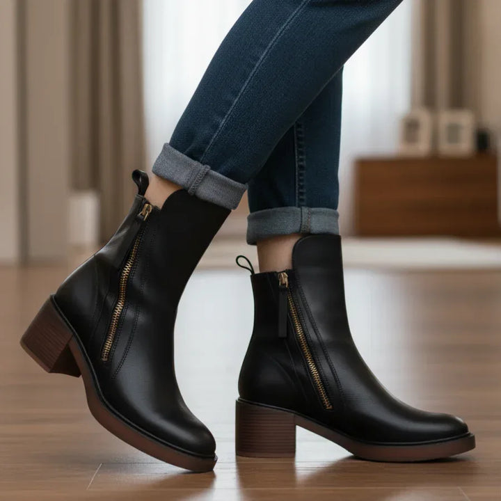 Vi™ Elegant Leather Boots - Sarah and Emma Portland